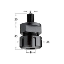 796.162.00 Mandrin Portefraise M16x2 Pour Pinces Er20 Dr