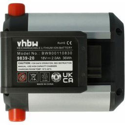 Vhbw - Li-Ion Batterie 2000mAh (18V) pour outils de jardin électrique Gardena Li-18/23 r batterie