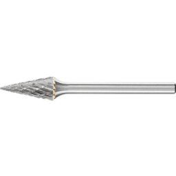 21215083 Fraise sur tige Carbure de tungstène cône pointu Longueur 43 mm Dimension produit, ø 6 mm