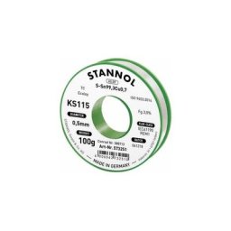 Stannol - tain à souder sans plomb KS115 3,0 % 0,5 mm 100 g