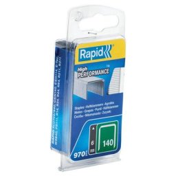 Rapid - Agrafes en fil plat n°140/6 mm - Blister 970