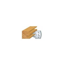099 : jeu de 2 fers 40 mm contre - profil double parement pour porte outils 40 et 50 mm