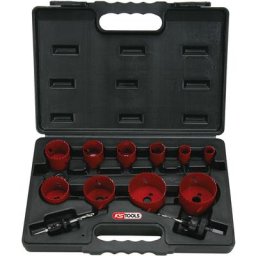 Coffret de 10 scies cloches, Ø19 à 67 mm