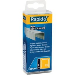 RAPID - Agrafes fil fin n°13/6 mm - Boite polypro 5000