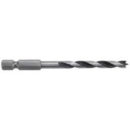 7262000 foret à bois cv tige 6-PANS diamètre 4 mm - Wolfcraft