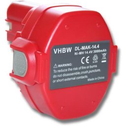 Batterie ni-mh 3000mAh 14.4V rouge pour makita remplace 1420, 1422, 1422 192600-1, 1433, 1434,