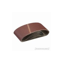 Silverline - Lot de 5 bandes abrasives 100 x 610 mm, Grain 60, 60