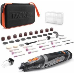 Mini Outil Rotatif 8V Outil Multifonction sans fil avec 45 accessoires, Batterie au Lithium-ion
