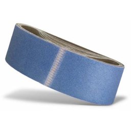 Menzer - 10 bandes abrasives p. ponceuses à bande, 533 x 75 mm / aucune trous / G100 / Corindon de