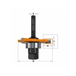 Fraise carbure à rainer 2 mm - queue 8 mm - CMT