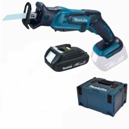 Makita - Scie sabre sans-fil DJR183Y1J - 18V Li-ion - 1 batterie 1,5 ah - makpac - Changement rapide