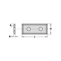 Cmt Orange Tools - 790.295.12 plaquette hwm 29.5X12X1.5