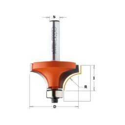 Fraise carbure 1/4 de rond 12,7 mm guidage - CMT