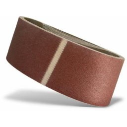10 bandes abrasives Menzer p. ponceuses à bande, 610 x 100 mm / aucune trous / G100 / Corindon