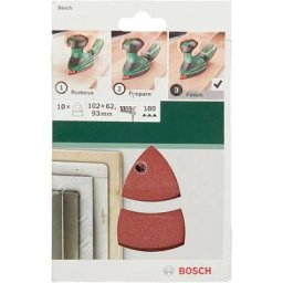 Feuille abrasive pour ponceuse Multi avec bande auto-agrippante, perforé Bosch Accessories