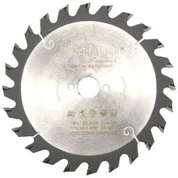 Lame de scie circulaire portative hm débit d. 160 x Al. 20 x ép. 2,5/1,6 mm x Z24 Alt pour bois
