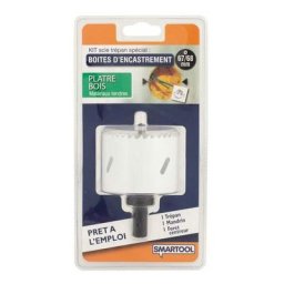 Kit scie trepan diam 68 platre/bois