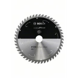 Scie circulaire Lame standard pour bois, 216 x 1,7 / 1,2 x 30, 48 dents - Bosch