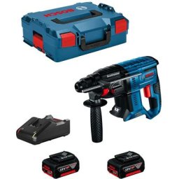 Bosch - Perforateur burineur 18V gbh 18V-21 + 2 batteries Li-Ion 4Ah + chargeur + coffret L-Boxx