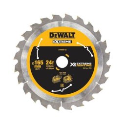 DEWALT DT99560-QZ - portablelame de cie Circulaire XR EXTRÊME RUNTIME 165mm x 20mm 24D 10 °