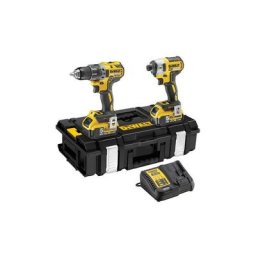 Dewalt - Pack perceuse percussion DCD796 et visseuse à chocs DCF887 18V (2x5,0 Ah) dans coffret