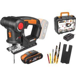 Scie Sauteuse 2 en 1 Scie Multifonction sans Fil Professionnelle 18V(20V Max), Batterie Powershare,