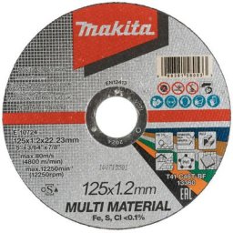 Makita - E-10724 Disque à tronçonner multi-matériaux 125x1,2x22,23mm