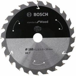 Lame de scie circulaire standard pour bois, 165x1.5 / 1x15.875, 24 dents - Bosch