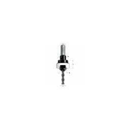 CMT : Mèche hélicoidale 4 mm avec fraisoir 45°