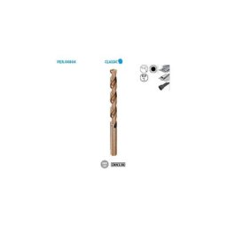 Foret métal HSS Cobalt meulé D. 13 mm L. 151 mm pour inox - 804.130.01 - Leman