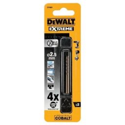 DT4901-QZ - hss-co Extrême cobalt foret pourle métal 2.5x57mm (2 ud) - Dewalt