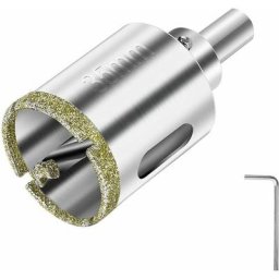 Scie Cloche Diamant 35 mm,Foret Diamant avec Foret Guidage Central, Scie Cloche Carrelage avec
