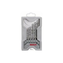 Jeu de forets pour béton 7 pièces tige cylindrique Bosch Accessories 2607017082 1 set