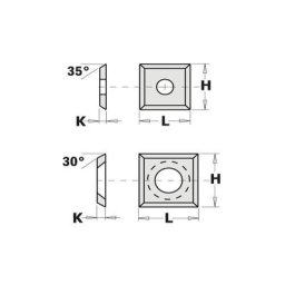 Cmt Orange Tools - 790.140.00 plaquettes 14X14X2