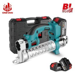 Onevan - Pistolet à graisse électrique sans fil 10000PSL pour batterie Makita 18v + 2 piles