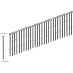 Clous en rouleau 6000 pc(s) Prebena CNW28/65BK
