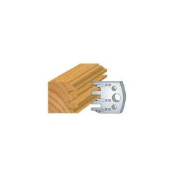 Jeu de 2 fers profilés acier Ht. 40 mm N°124 profil - Contre-profil - 800.124 - Leman