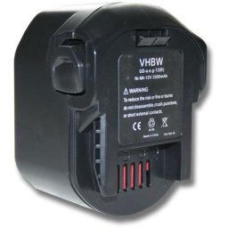 Batterie 3300mAh pour outil aeg B1214G, B1215R, B1220R, bs 12 g, bsb 12 g, bsb 12 stx et 0700 980