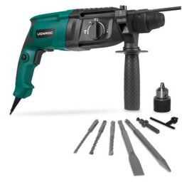 Vonroc - Marteau perforateur 800W – 3 joule – sds plus - Mandrin de perceuse à engrenages