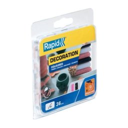 Rapid - Colle Pailleté Blanc/Noir/Or-rose - 90mm x 36 sticks (env. 115g) - Blister