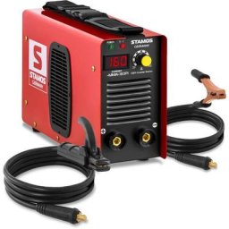 Stamos - Poste a Souder a L'Arc Mma Soudure Electrode Inverter Igbt Led 160 a Hot Start - Argent