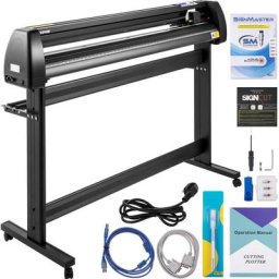 Plotter de Decoupe Vinyle 1350 mm Machine Traceur de Coupe, Machine de Decoupe Vinyle avec Logiciel