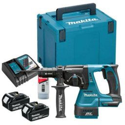 Makita - Perfo-burineur 18V lxt SDS-Plus 2J (2x6,0 Ah) en makpac DHR243RGJ