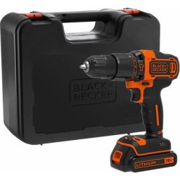 Black&decker - BDCHD18K-QW Perceuse à percussion sans fil - 18 v - 1,5 Ah - 2 vitesses - 1 batterie