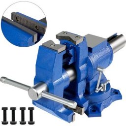 Etau deEtabli 132 mm Etau de Table Pliable Base Pivotante Polyvalent, Etau de Fraisage Meulage de