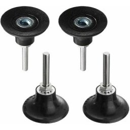 4Pcs Plateaux de Polissage 50mm Disc Pad Support de Disque Abrasif de Ponçage Mandrin Polissage