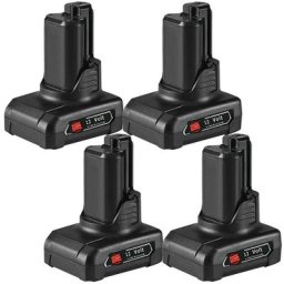 4X Batterie Bosch 12V Max 10.8V 4.0Ah pour outil ¨lectrique Bosch Batterie gsc gsa gro gos gop gli