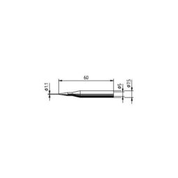 Ersa - panne de fer à souder forme de crayon 0172BD/SB taille de la panne 1.10 mm 1 pc(s)