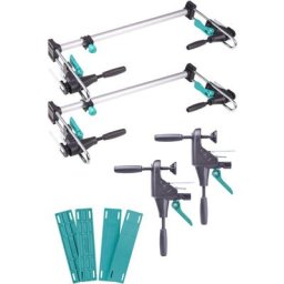 Kit de Pose de Bloc de Porte Pro, 8 pcs, pour Porte de 600 à 1000 mm Wolfcraft 3676000