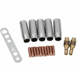 Kit de torche de soudage 18 pièces 0.8mm M6 pointe de Contact et support de pointe diffuseur et